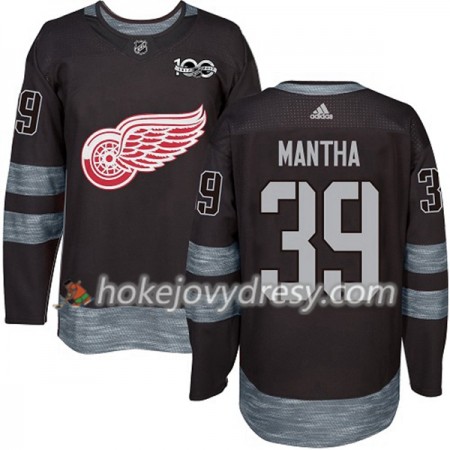 Pánské Hokejový Dres Detroit Red Wings Anthony Mantha 39 1917-2017 100th Anniversary Adidas Černá Authentic